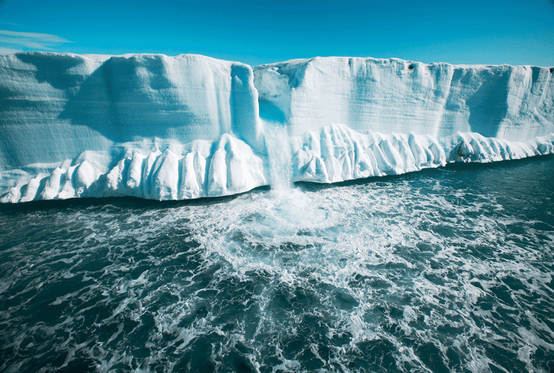 Figure 3.3 The edge of the Austfonna ice cap, Svalbard.