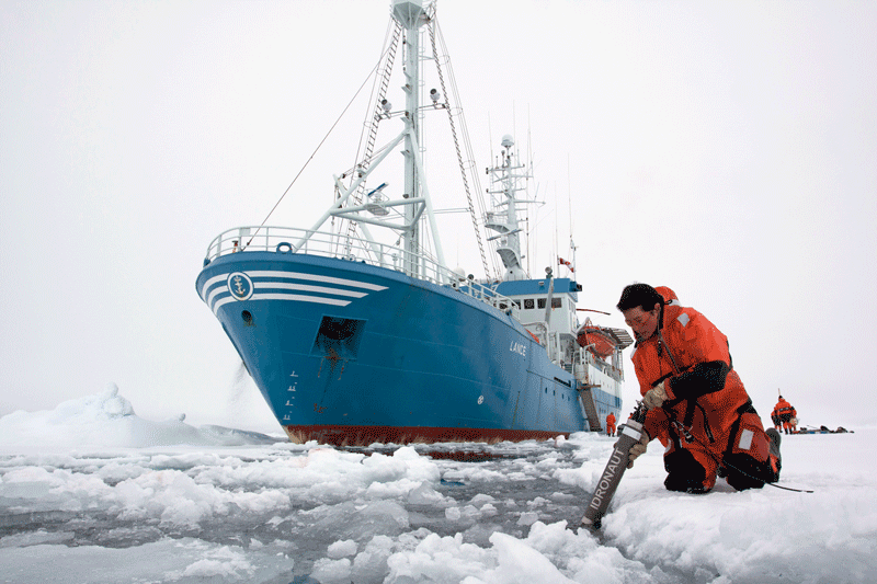 Figur 3.4 Ice Cruise forskningstokt Svalbard, 2010.