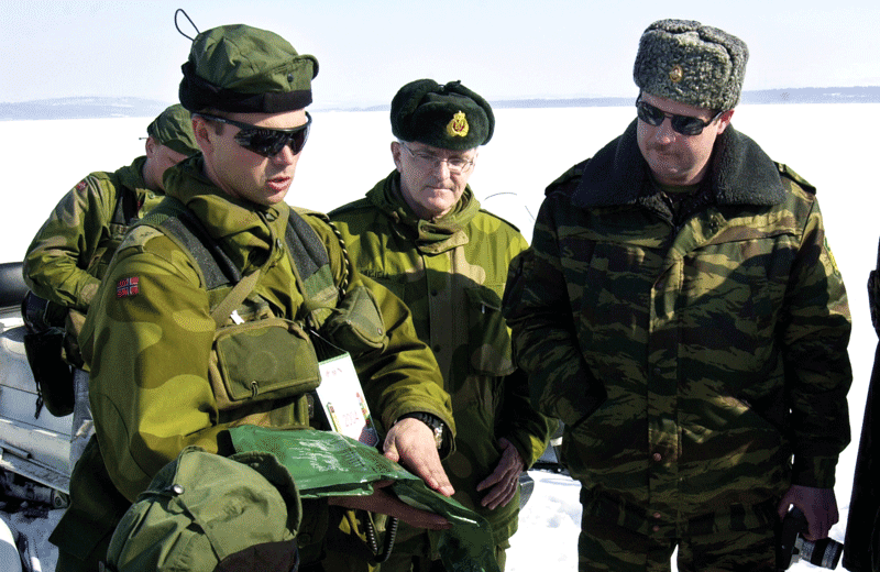 Figur 7.1 Norsk demonstrasjon av utstyr for russiske grensevakter.