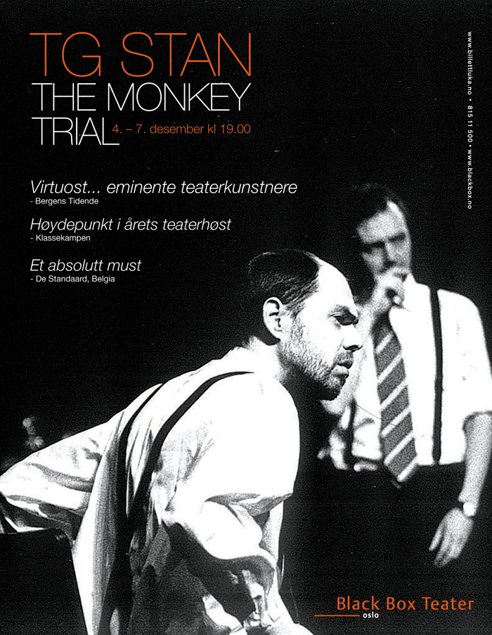 Figur 14.1 «The Monkey Trial» med tg STAN, Black Box Teater.
