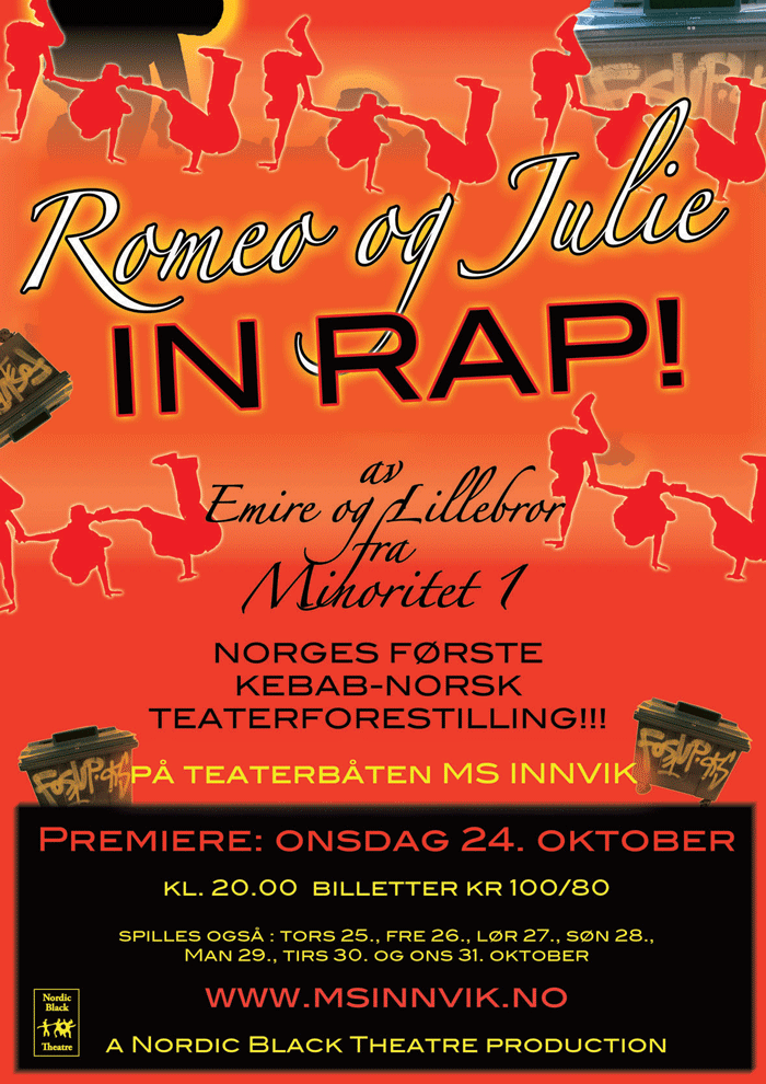 Figur 16.1 Romeo og Julie in rap! Nordic Black Theatre