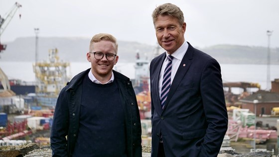 Snorre Erichsen Skjevrak og Terje Aasland