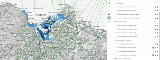 ADV gir mulighet for lokale inndata om parkering som gir bedre modellering av parkering i RTM