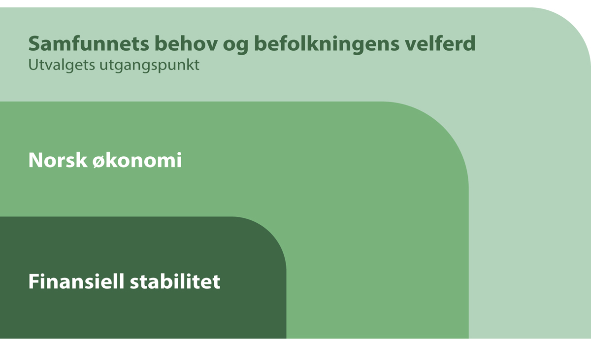 Figur 7.1 Perspektiver på naturrisiko på nasjonalt nivå.