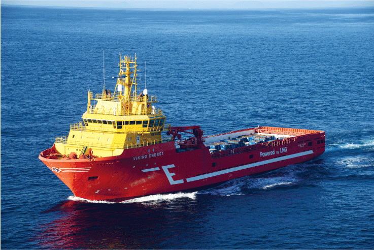 Figur 3.20 Offshorefartøyet «Viking Energy» blir bygd om til ammoniakkdrift i 2024.