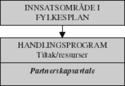 Figur 4.5 Samarbeids(partnerskaps)avtaler som oppfølging av innsatsområder i fylkesplanen