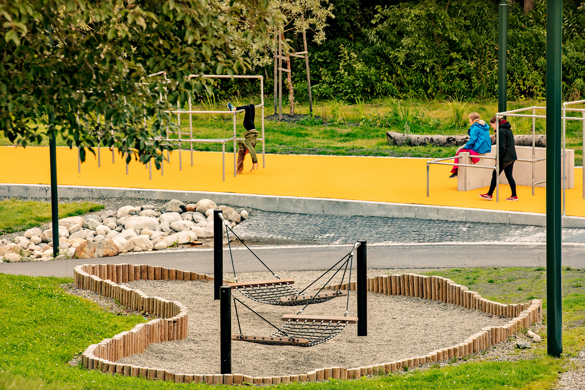 Figur 4.13 Dalen aktivitetspark i Trondheim. Landskapsarkitekt: LINK Arkitektur Landskap.