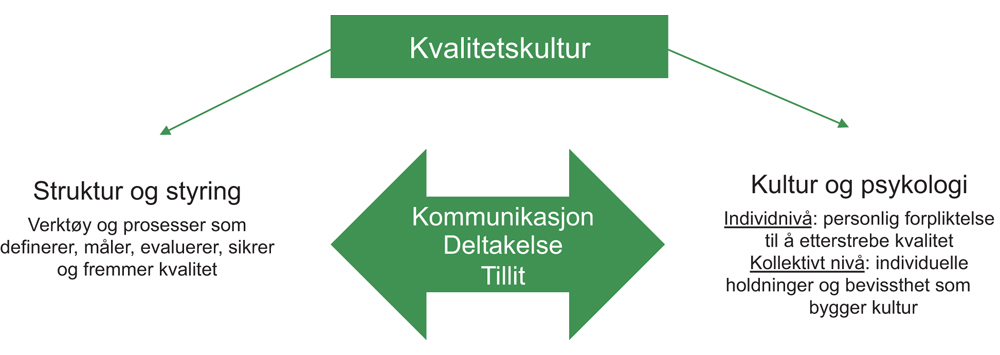 Figur 5.1 Faktorer for kvalitetskultur