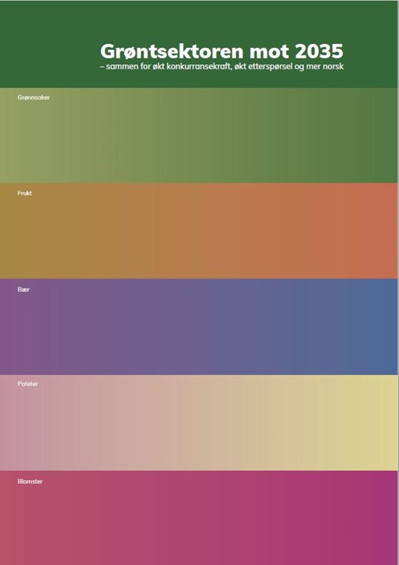 Forsidebilde: Grøntsektoren mot 2035