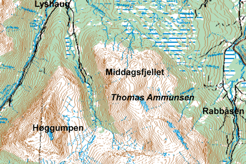 Figur 3.3 Thomas Ammunsen, norsk östlapp, betalar skatt för
Middagsfjellet