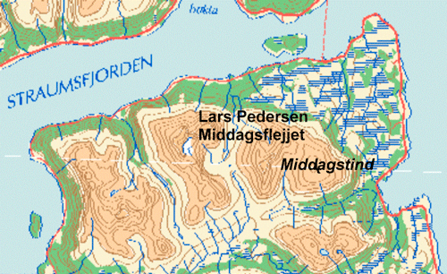Figur 3.4 Lars Petersen är svensk östlapp och har sommarbeten
på Middagsfjellet norr om Nordfjorden.