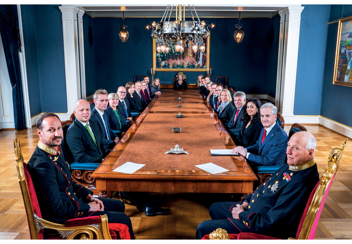 Figur 10.2 Regjeringen Støres første statsråd.