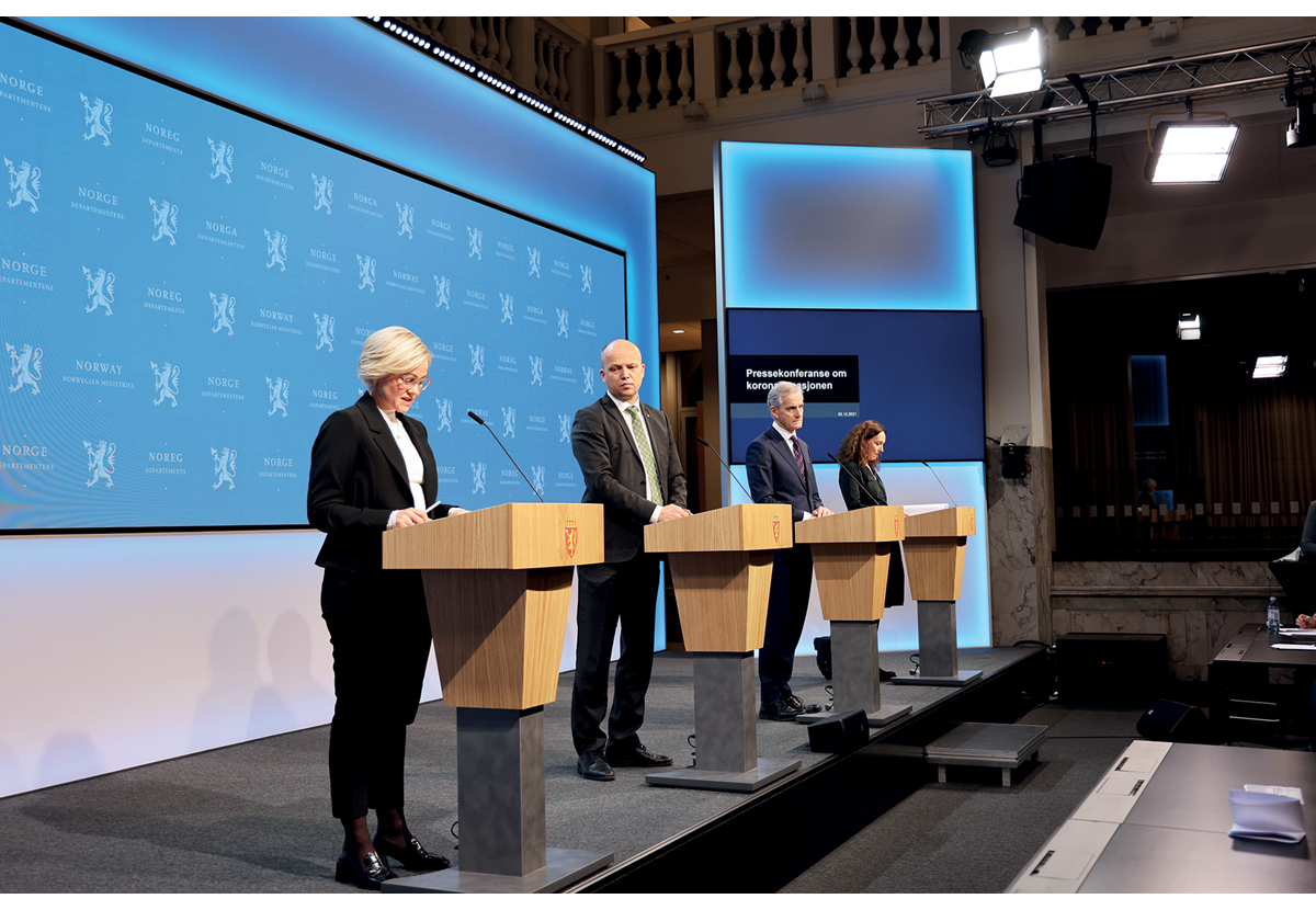 Figur 2.10 Pressekonferanse 2. desember 2021.