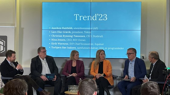 Utenriksminister Anniken Huitfeldt på Trend'23. Foto: Bjørn Svenungsen, UD