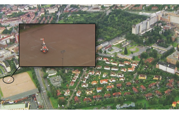 Figur 12.4 Sea King som står på Voldsløkka.