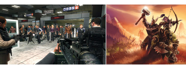 Figur 15.2 Breivik brukte mye tid på dataspillene Call of Duty og World of Warcraft.