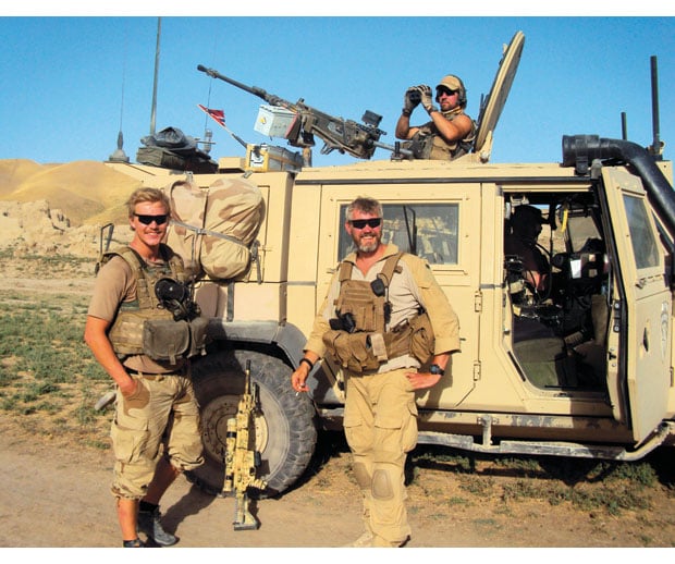 Figur 16.5 De norske soldatene Eldjarn, Bolle, Tokle og Lian i Afghanistan. De ble drept av en IED-veibombe.