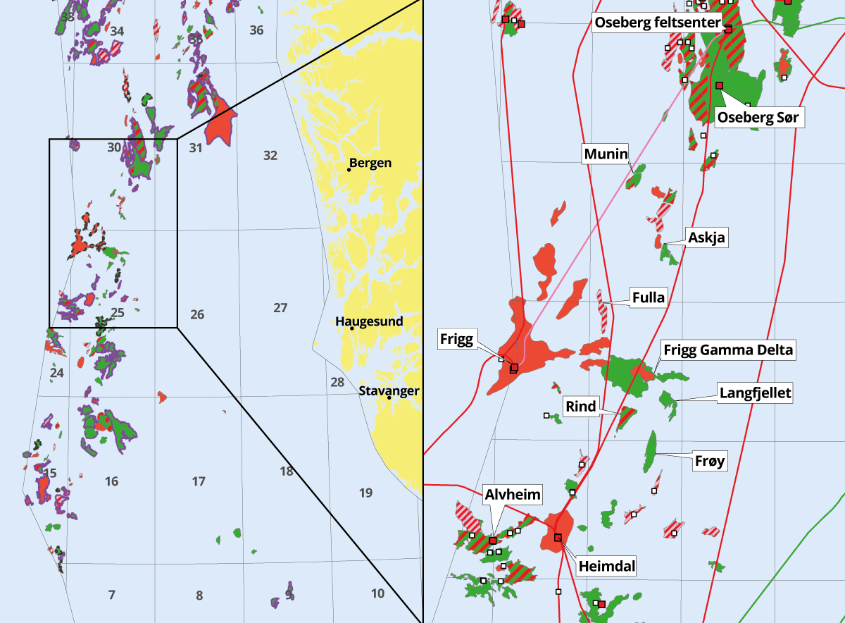 Figur 5.1 Geografisk plassering av Yggdrasil-området