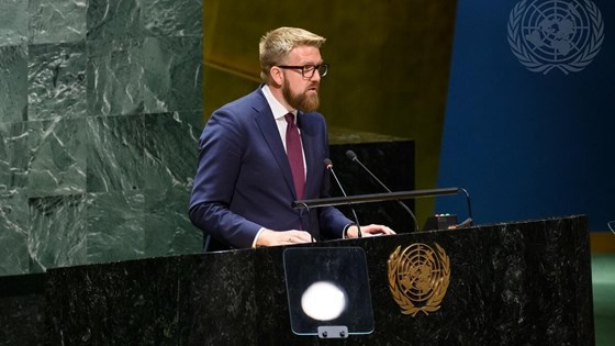 Statssekretæren på talerstolen