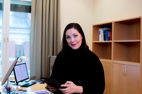 Cecilie Brein-Karlsen, statssekretær i Finansdepartementet. Foto: Rune Kongsro
