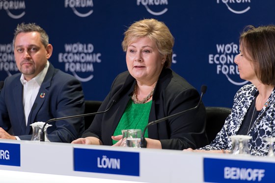 Erna Solberg på WEF