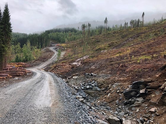 Vegbygging og stordrift Helsem – Kjølås, Stranda kommune.