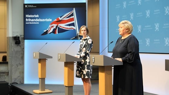 Iselin Nybø and Erna Solberg