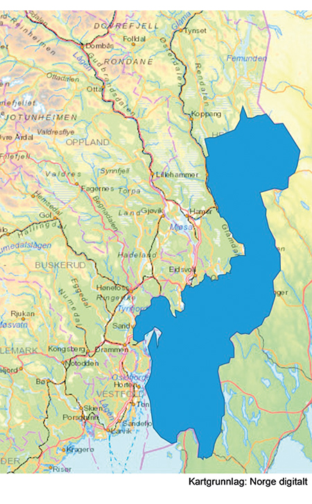 Figur 13.2 Modell 2: Dette forslaget innebærer ingen endring i sonens avgrensning.
