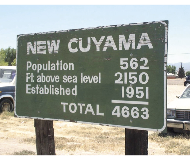 Figur 11.2 Fra innkjøringen til New Cuyama i California.