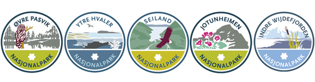 Figur 4.16 Logoer for noen norske nasjonalparker.