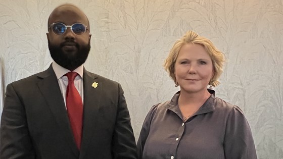 Anne Beathe Kristiansen Tvinnereim og Ahmed Idris