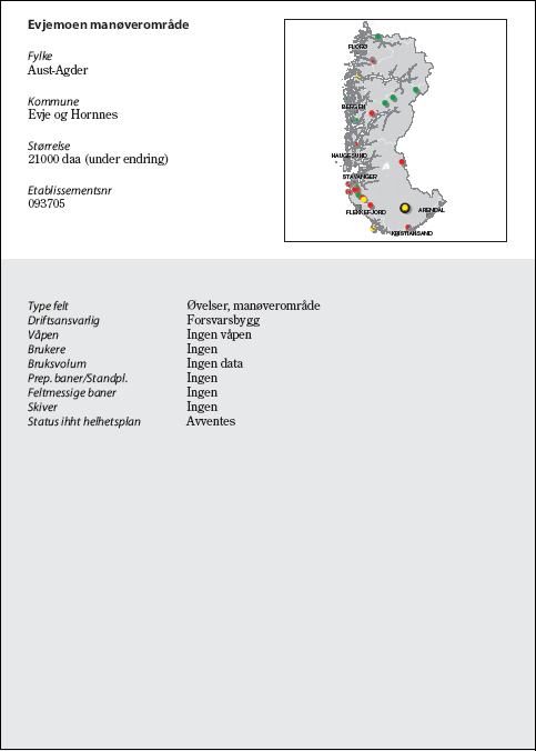 Figur 6.51 Evjemoen manøverområde