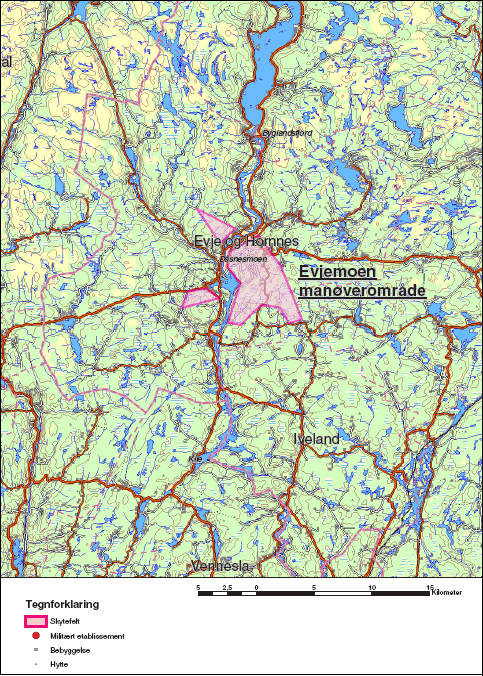 Figur 6.52 Evjemoen manøverområde