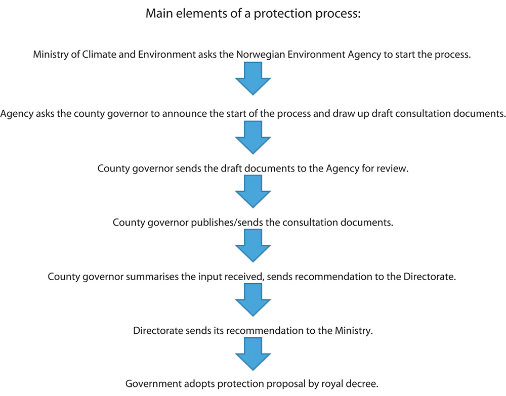 Figure 3.1 The main elements of administrative procedures for protection.