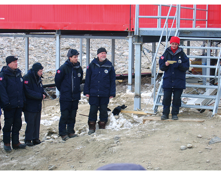 Figure 3.11 The year-round Troll station was officially opened by HM Queen Sonja on 12 February 2005.