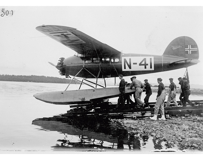 Figure 3.7 From the third Norvegia Expedition, 1929–30, showing aircraft N-41, which Hjalmar Riiser-Larsen used in mapping Dronning Maud Land.