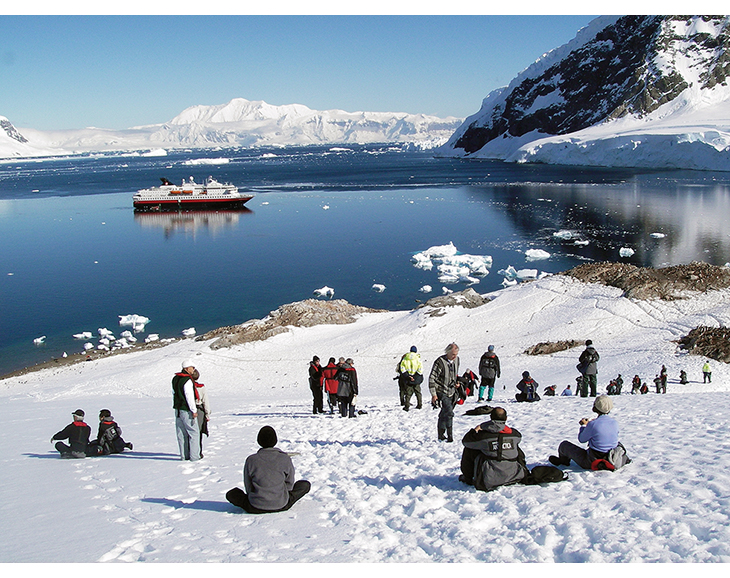 Figure 8.7 Norwegian tourism in the Antarctic: Hurtigruten (MS Nord-Norge) is the largest Norwegian actor.