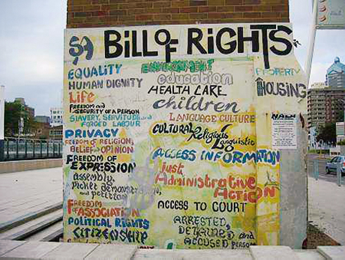 Figure 7.2 UN Declaration of Human Rights on a wall in Durban, South Africa.