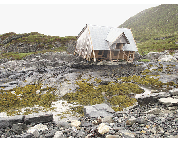 Figur 1.2 Et resultat av ekstremværet Dagmar i romjulen 2011, Selje, Sogn og Fjordane