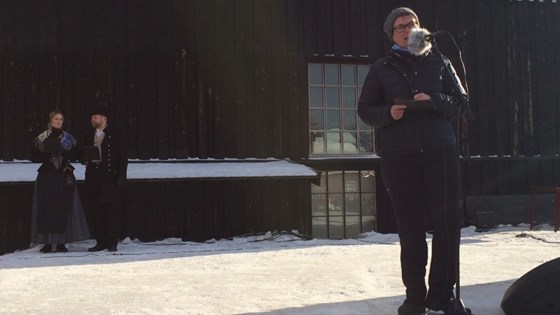 tale åpning av rørosmartnan