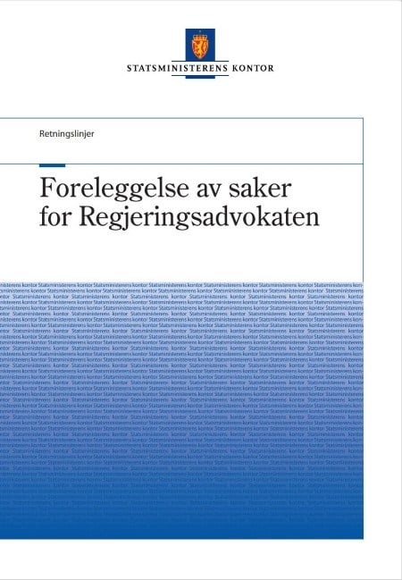 Foreleggelse av saker for Regjeringsadvokaten