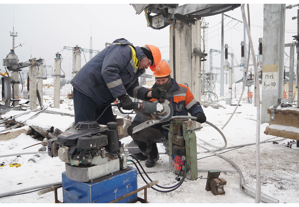 Figur 5.3 Norge bidrar med betydelig støtte til energisektoren i Ukraina. Deriblant reparasjoner på anlegg til det statlige elektrisitetsselskapet Ukrenergo, som er hardt utsatt for russiske angrep.