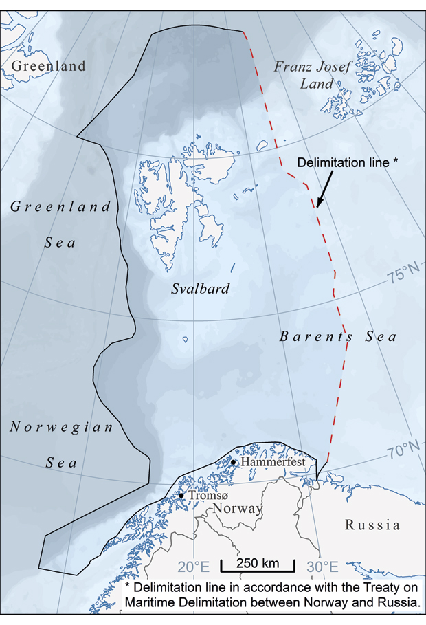 Figure 2.2 Map data: Norwegian Polar Institute 2011
