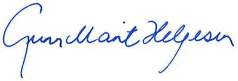 Gunn Marit Helgesen signature