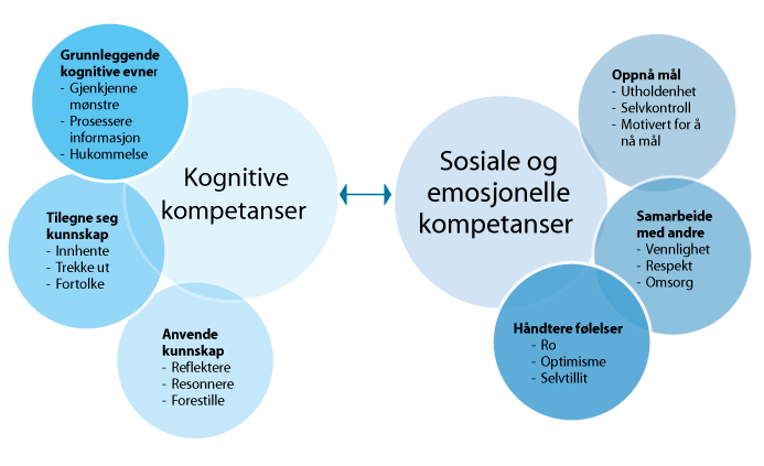 Figur 3.3 Definisjon av sosiale og emosjonelle kompetanser i prosjektet ESP