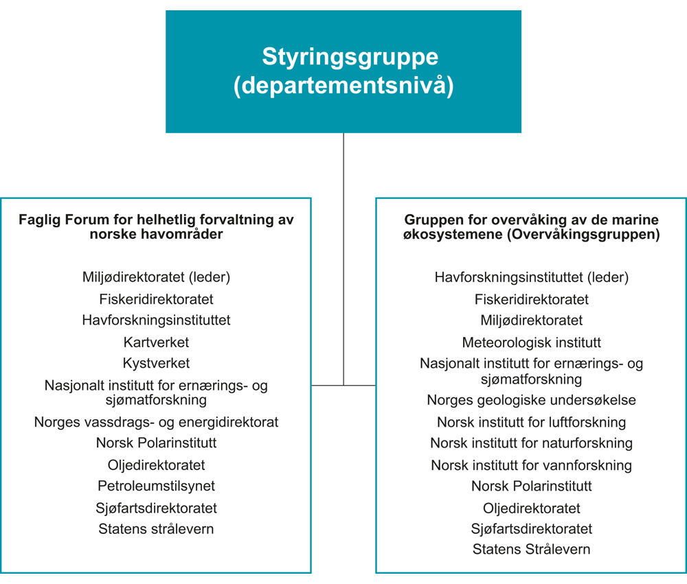 Figur 2.1 Organisering av forvaltningsplanarbeidet.