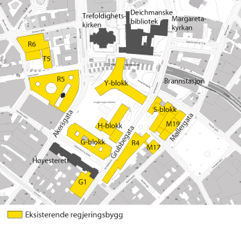 Figur 1.2 Regjeringskvartalet 2011-2012