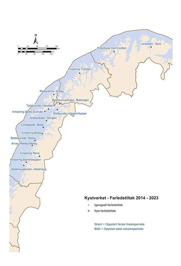 Figur 15.8 Farledsprosjekt Nord-Norge 2014–2023