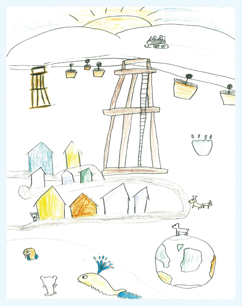 Figure 4.1 One of the three winners in the drawing competition “My
Svalbard – why Svalbard is a good place to live” at
Longyearbyen School.