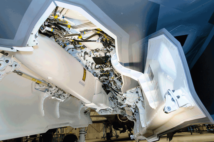 Figur 4.2 Joint Strike Missile (JSM) er en videreutvikling av Kongsbergs Naval Strike Missile (NSM) og er skreddersydd for kampflyet F-35.
